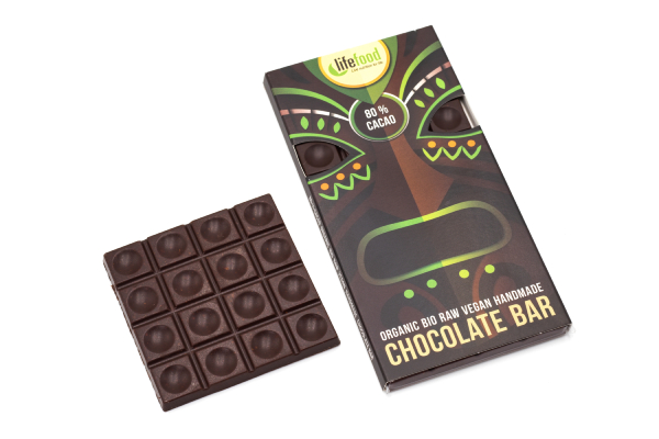 Lifefood Schokolade 80 % Kakao ROH BIO