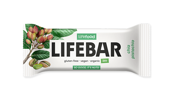 LIFEBAR Chia + Pistachio ROH BIO