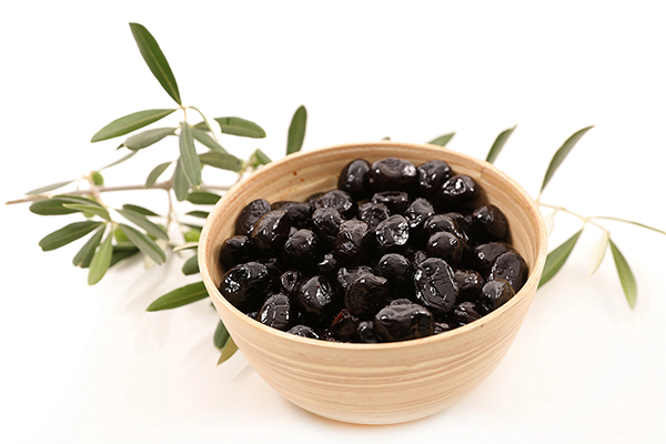 Schwarze Botija Oliven – entsteint ROH BIO 500 g