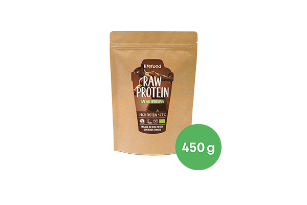 Raw Protein – Kakao Spirulina 450 g ROH BIO