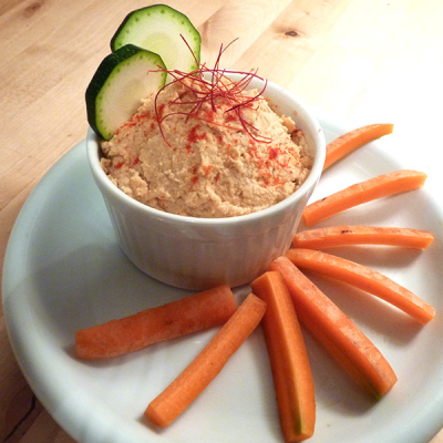 Gekeimter Hummus-Dip