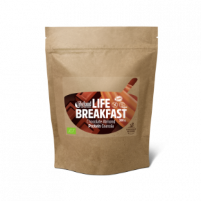 Life Breakfast Granola Schokolade Mandeln Protein ROH BIO