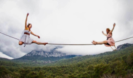 Ist Slackline eine Therapie fürs Leben? Ja, sagt Tereza Panochová